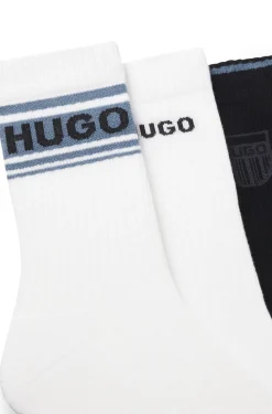 Dreierpack kurze Socken mit Logo