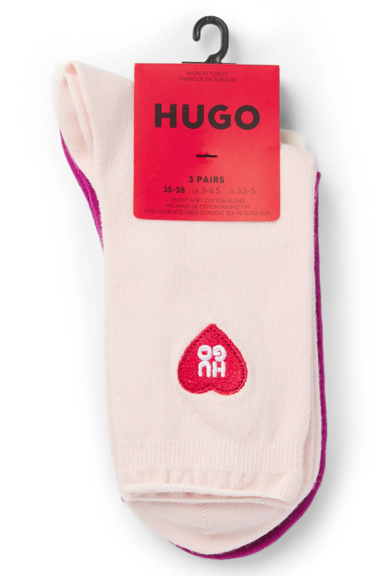 Dreierpack kurze Socken mit Logo-Details