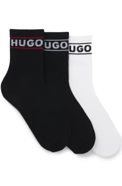 Dreierpack kurze Socken mit Logos
