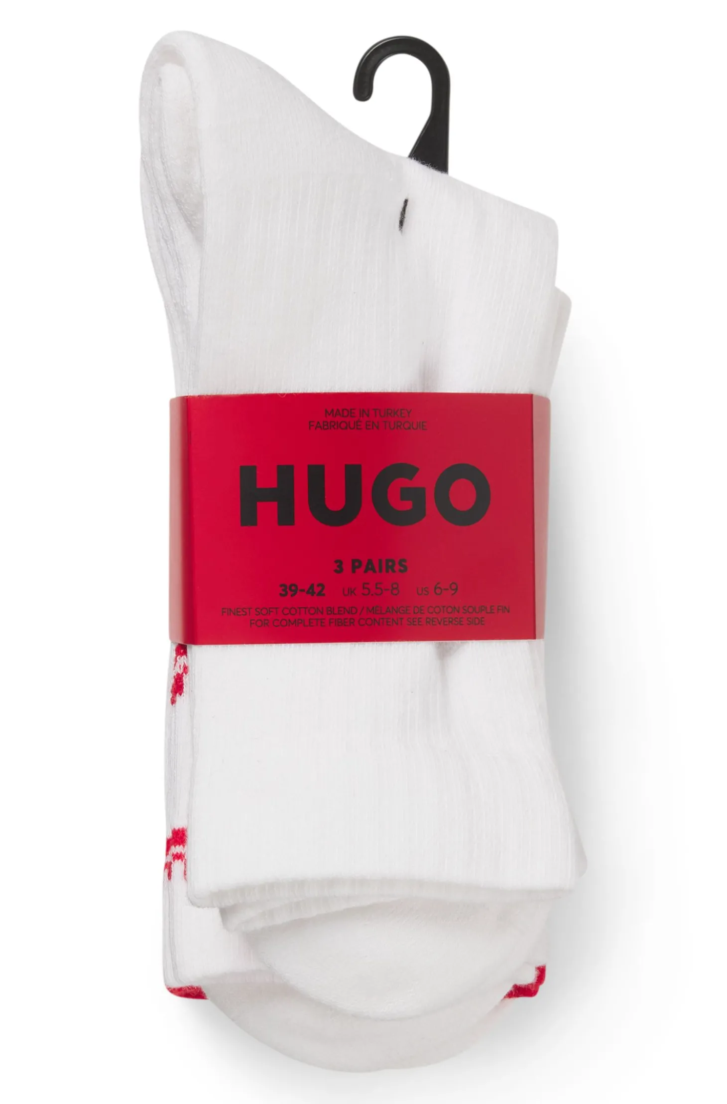 Dreierpack kurze Socken mit Split-Logos