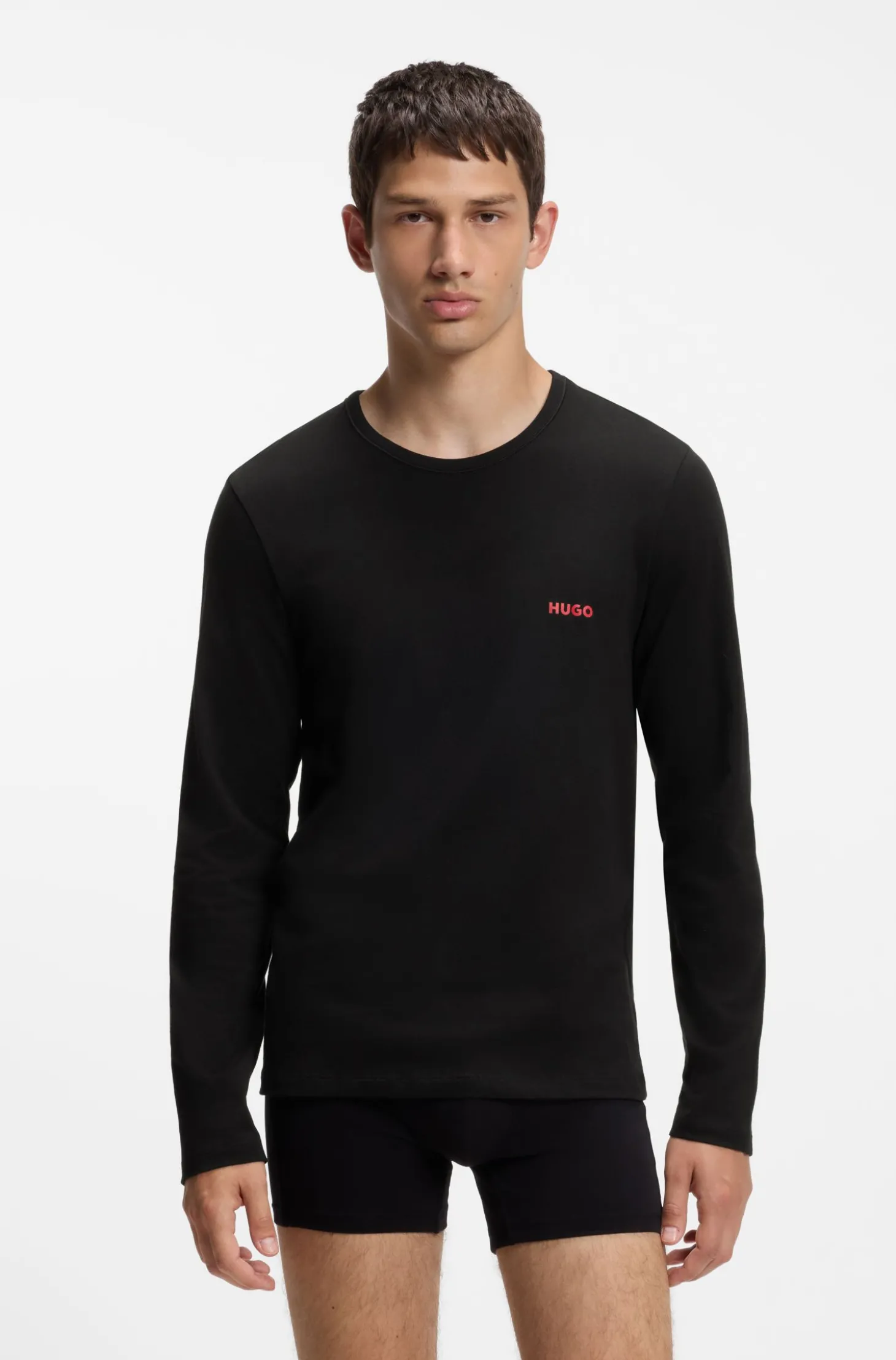 Dreierpack Longsleeves aus Baumwolle