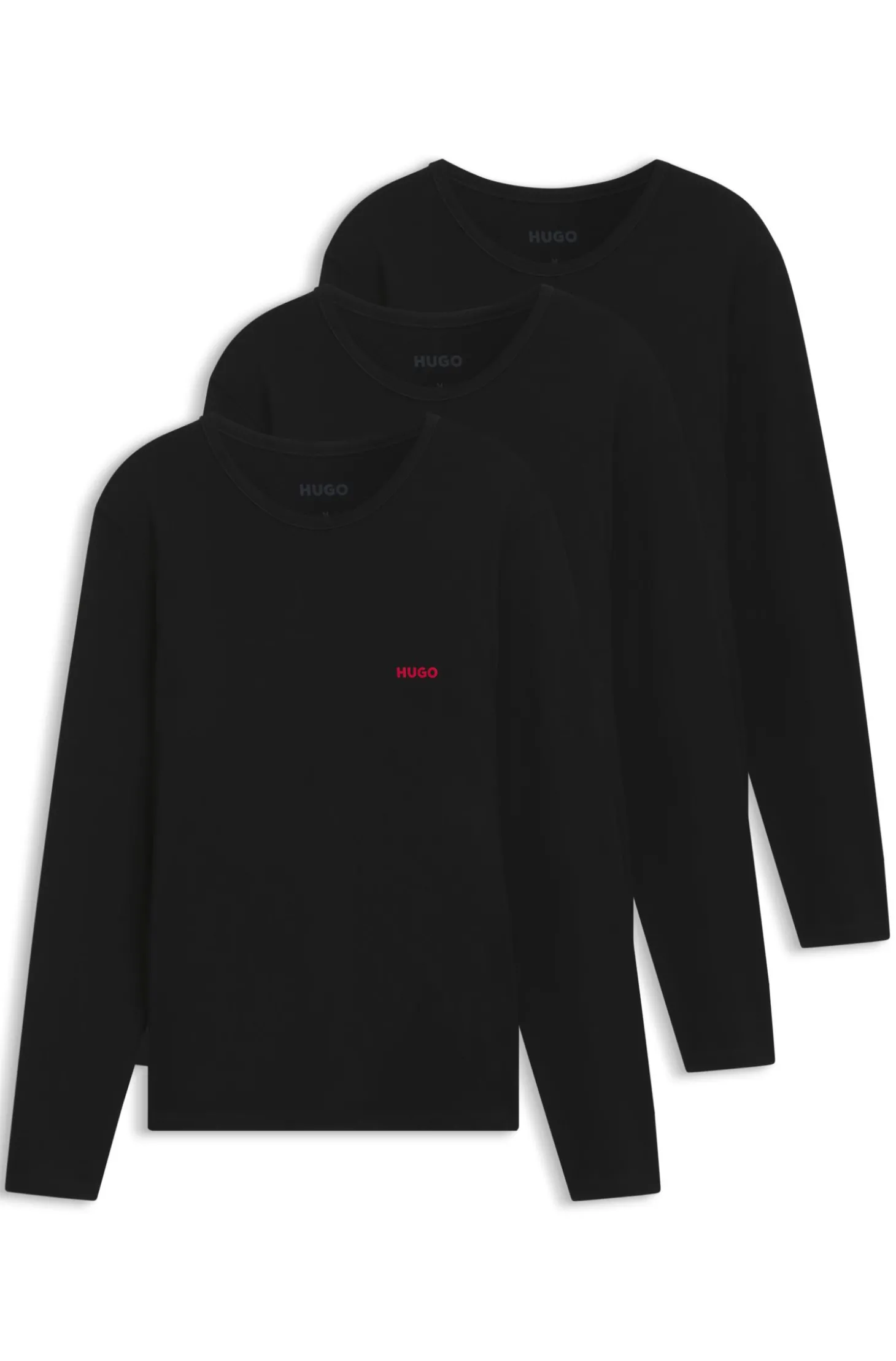 Dreierpack Longsleeves aus Baumwolle