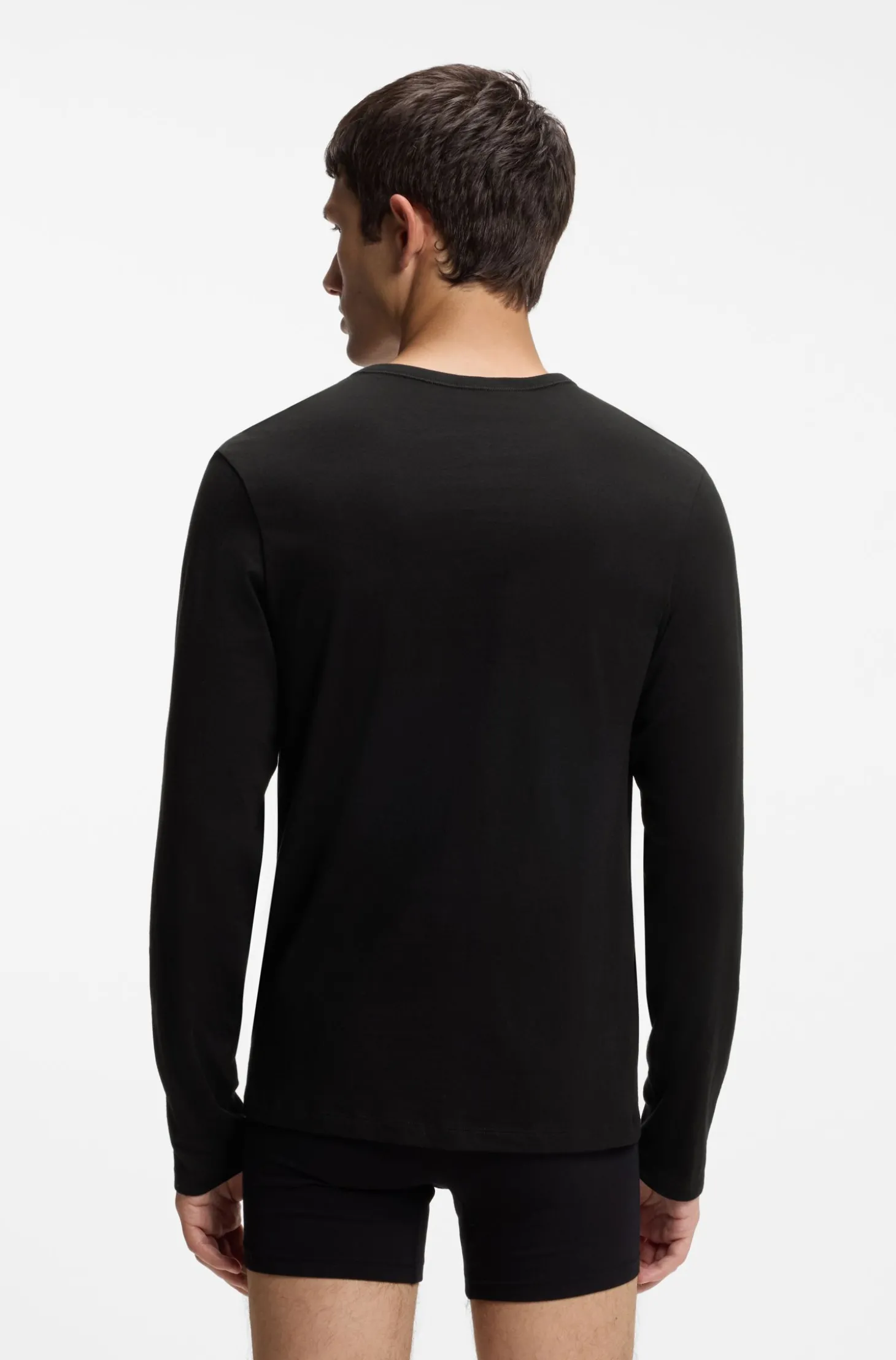 Dreierpack Longsleeves aus Baumwolle