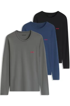 Dreierpack Longsleeves aus Baumwolle