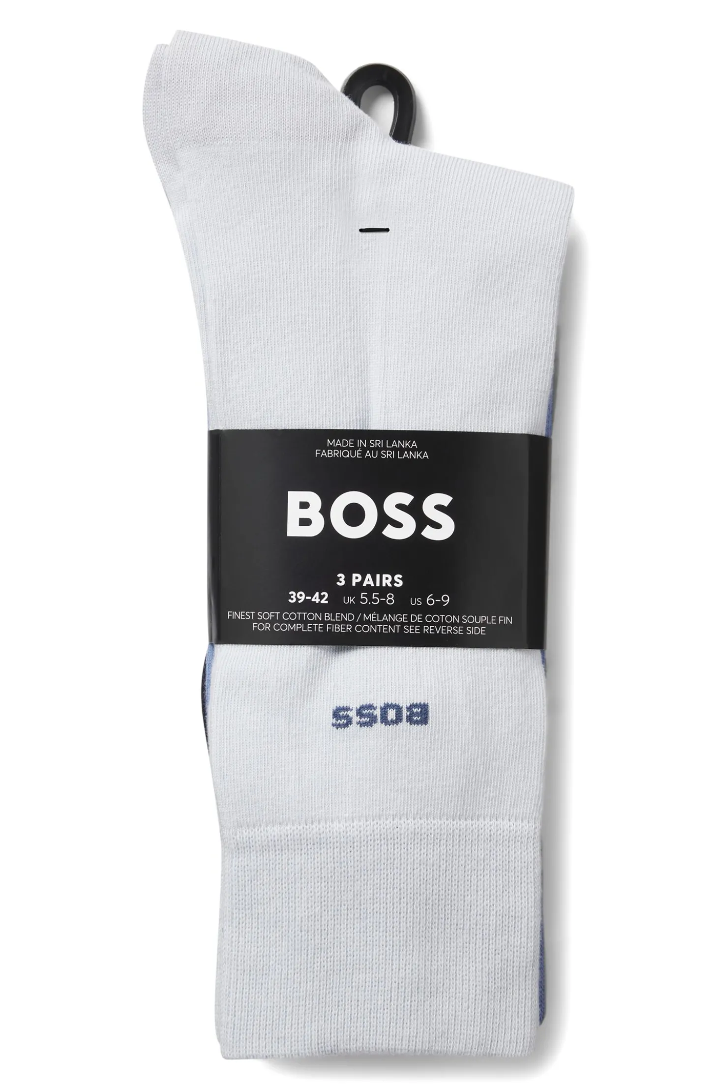 Dreierpack mittelhohe Socken aus Stretch-Gewebe