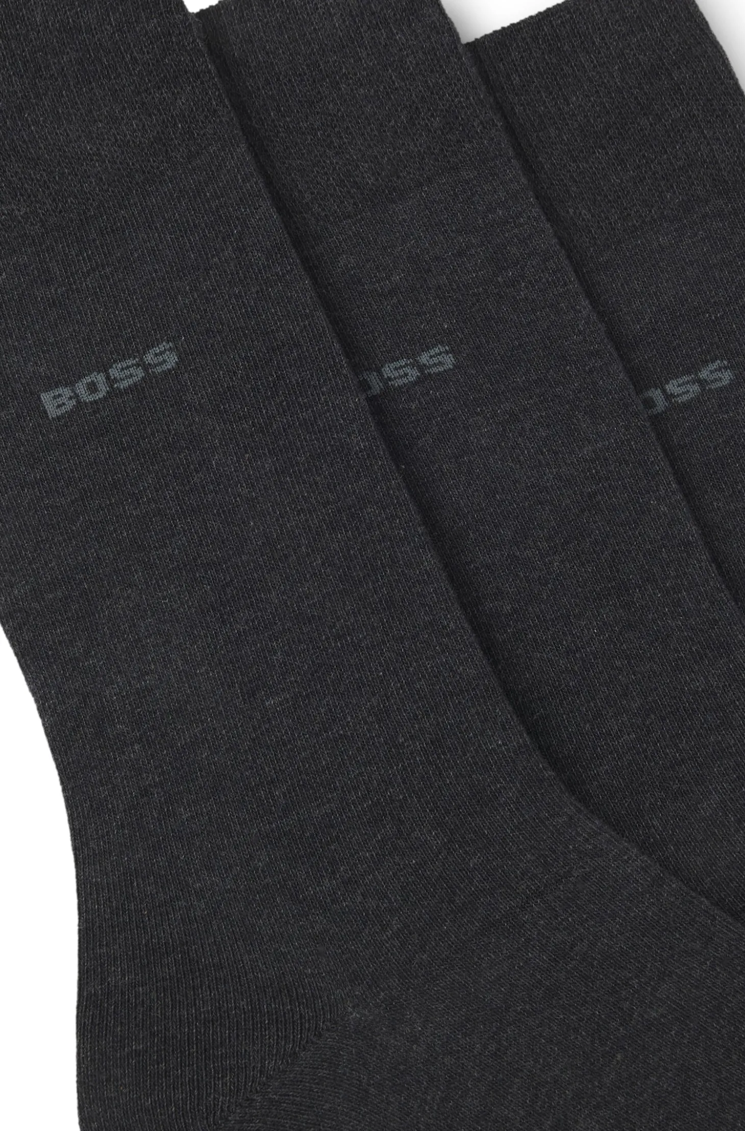 Dreierpack mittelhohe Socken aus Stretch-Gewebe