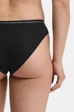 Dreierpack Slips aus Stretch-Baumwolle mit Logos am Bund