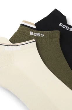 Dreierpack Sneakers-Socken mit plüschiger Sohle
