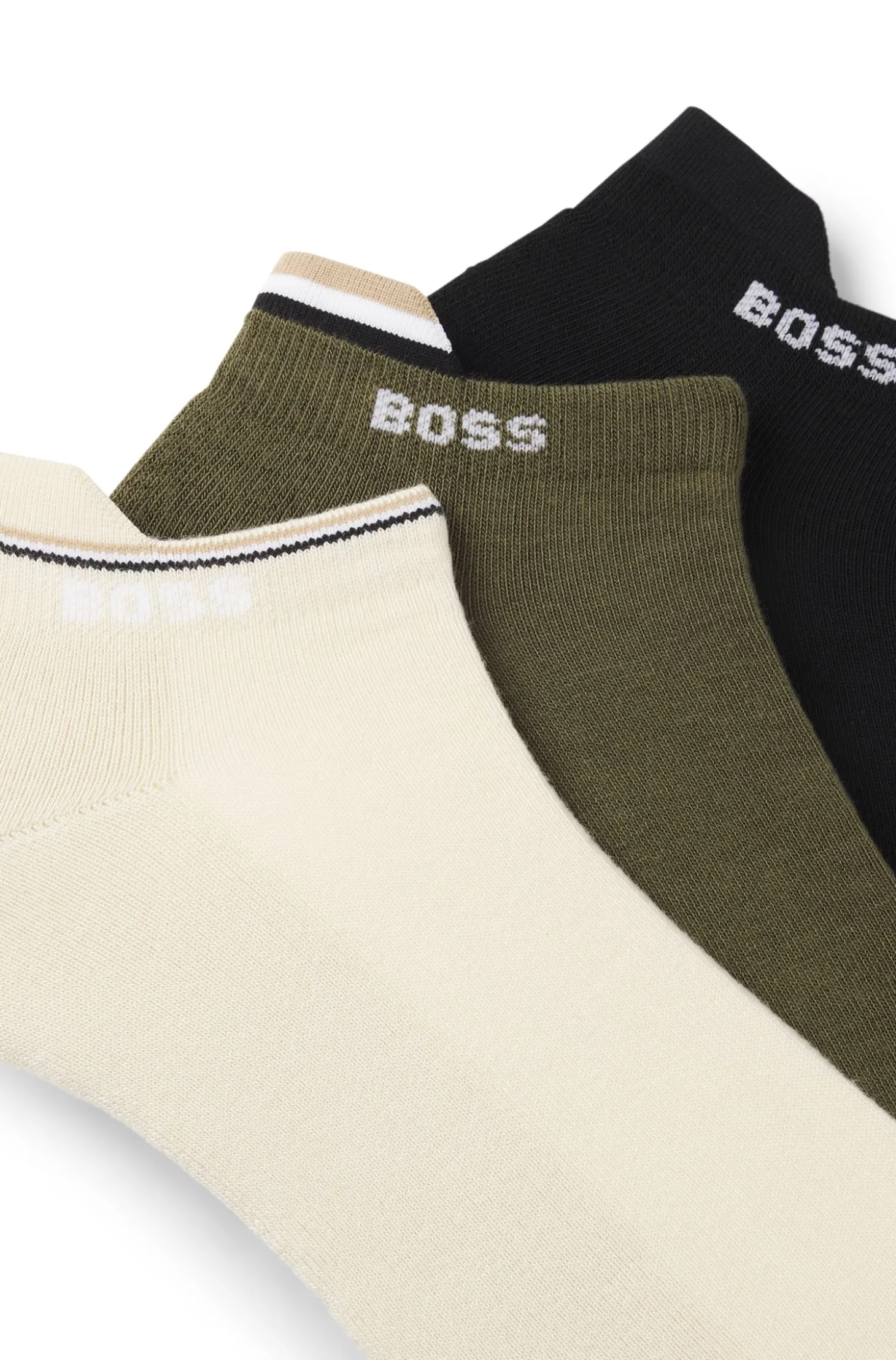 Dreierpack Sneakers-Socken mit plüschiger Sohle