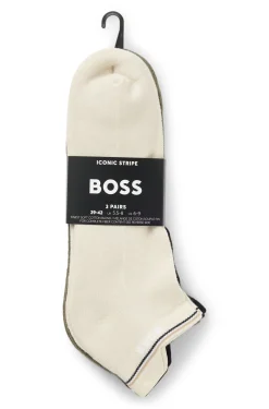 Dreierpack Sneakers-Socken mit plüschiger Sohle