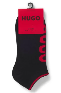 Dreierpack Sneakers-Socken mit Logos