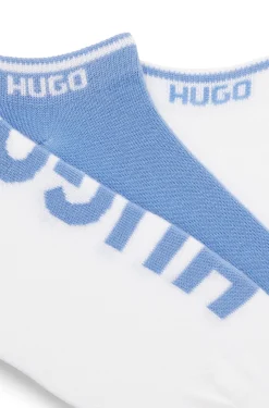 Dreierpack Sneakers-Socken mit Logos