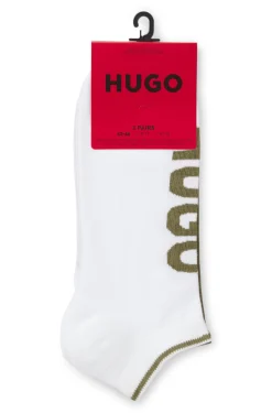 Dreierpack Sneakers-Socken mit Logos