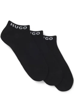 Dreierpack Sneakers-Socken mit Logo-Bündchen