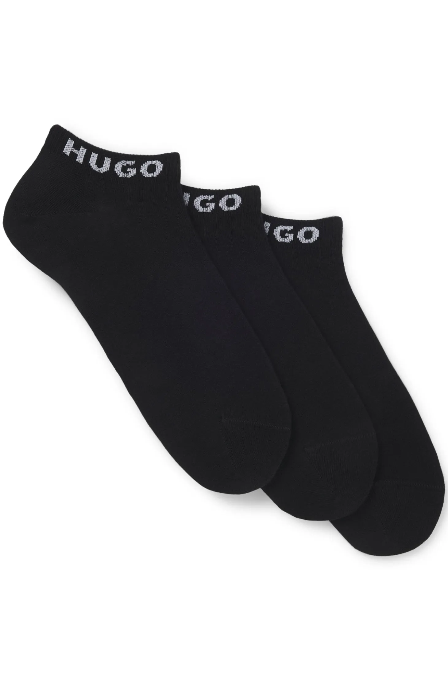 Dreierpack Sneakers-Socken mit Logo-Bündchen