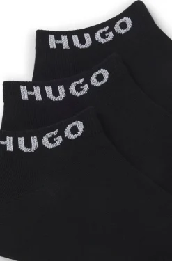 Dreierpack Sneakers-Socken mit Logo-Bündchen