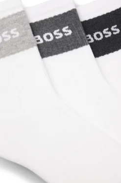 Dreierpack Socken aus Baumwollmischung in kurzer Länge