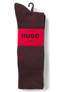 Dreierpack Socken in normaler Länge mit Logos