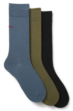 Dreierpack Socken in normaler Länge mit Logos