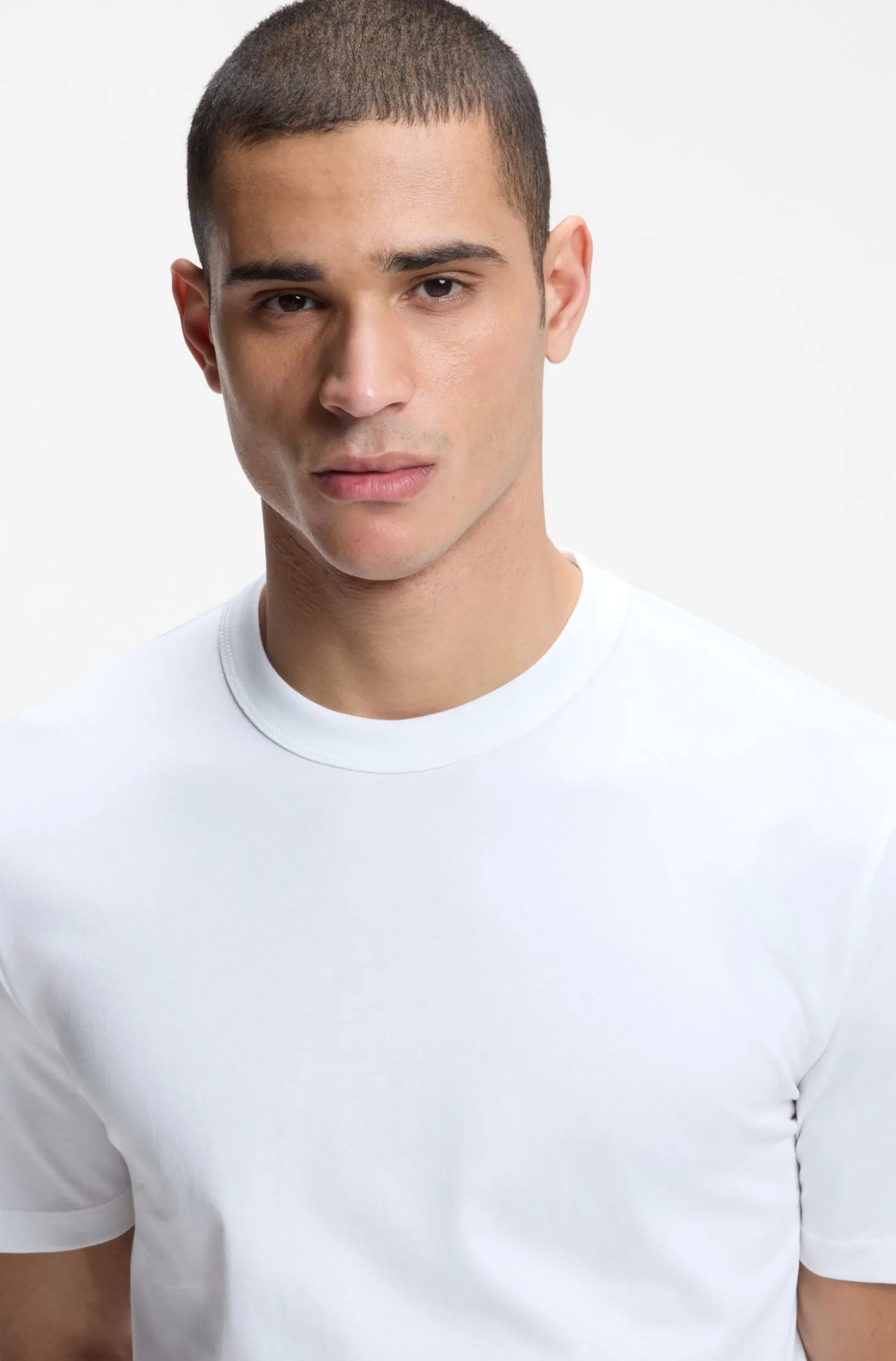 Dreierpack T-Shirts aus Baumwolle mit Rundhalsausschnitt