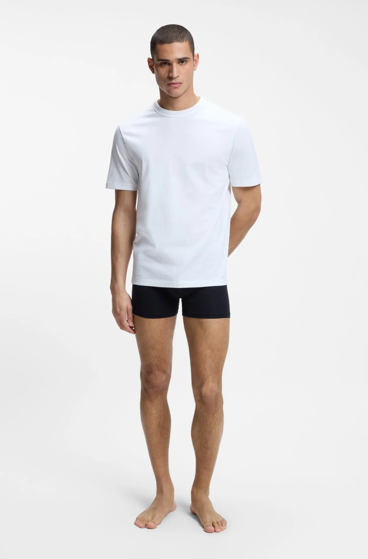 Dreierpack T-Shirts aus Baumwolle mit Rundhalsausschnitt