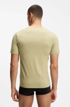 Dreierpack T-Shirts aus Baumwolle mit Logo-Stickerei
