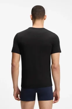 Dreierpack T-Shirts aus Baumwolle mit Logo-Stickerei