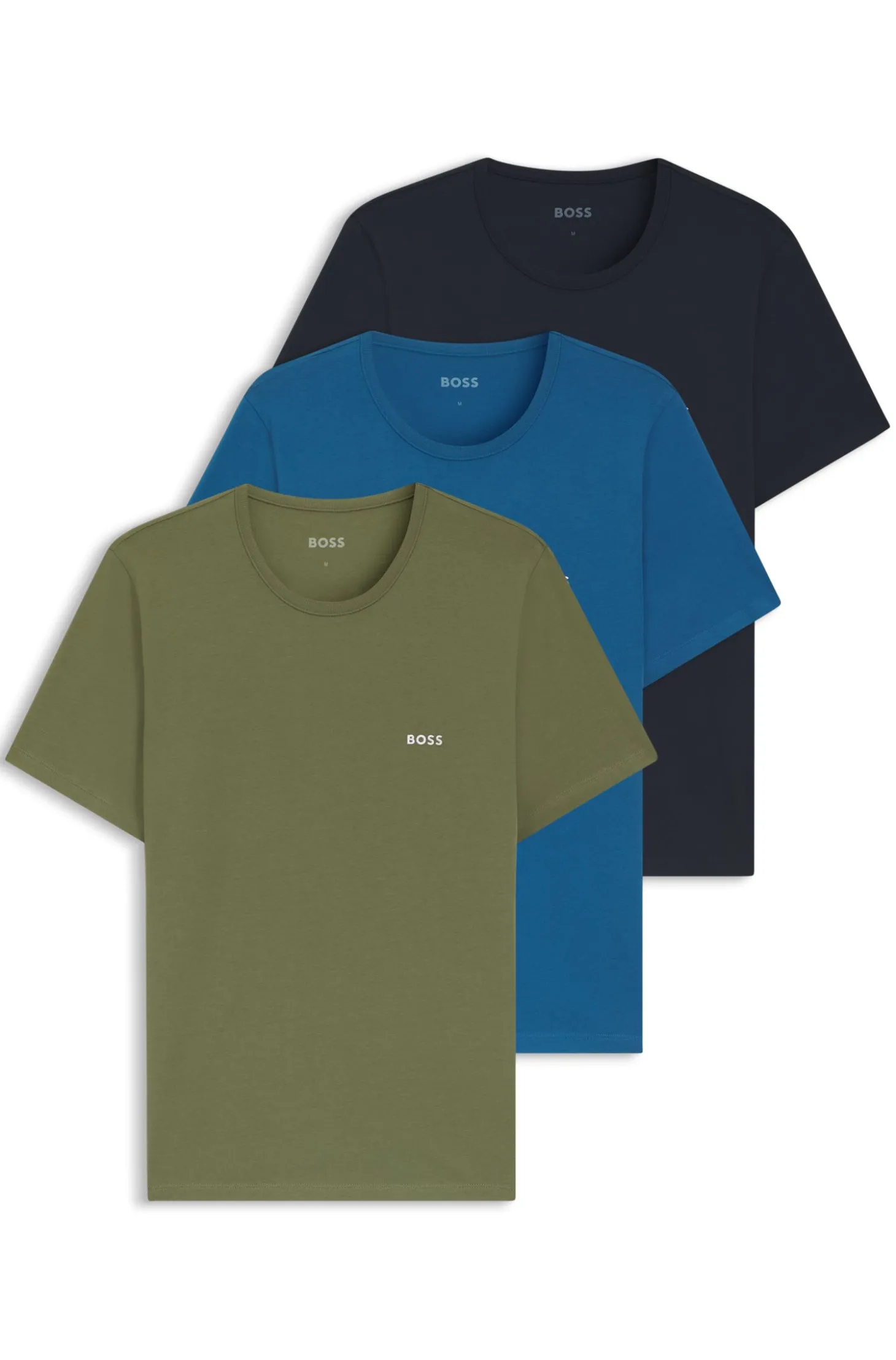 Dreierpack T-Shirts aus Baumwolle