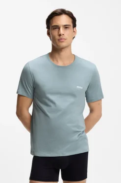 Dreierpack T-Shirts aus Baumwolle mit Logo-Print