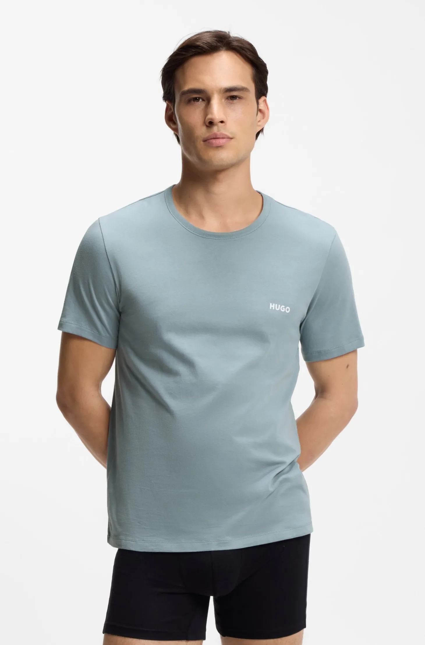 Dreierpack T-Shirts aus Baumwolle mit Logo-Print