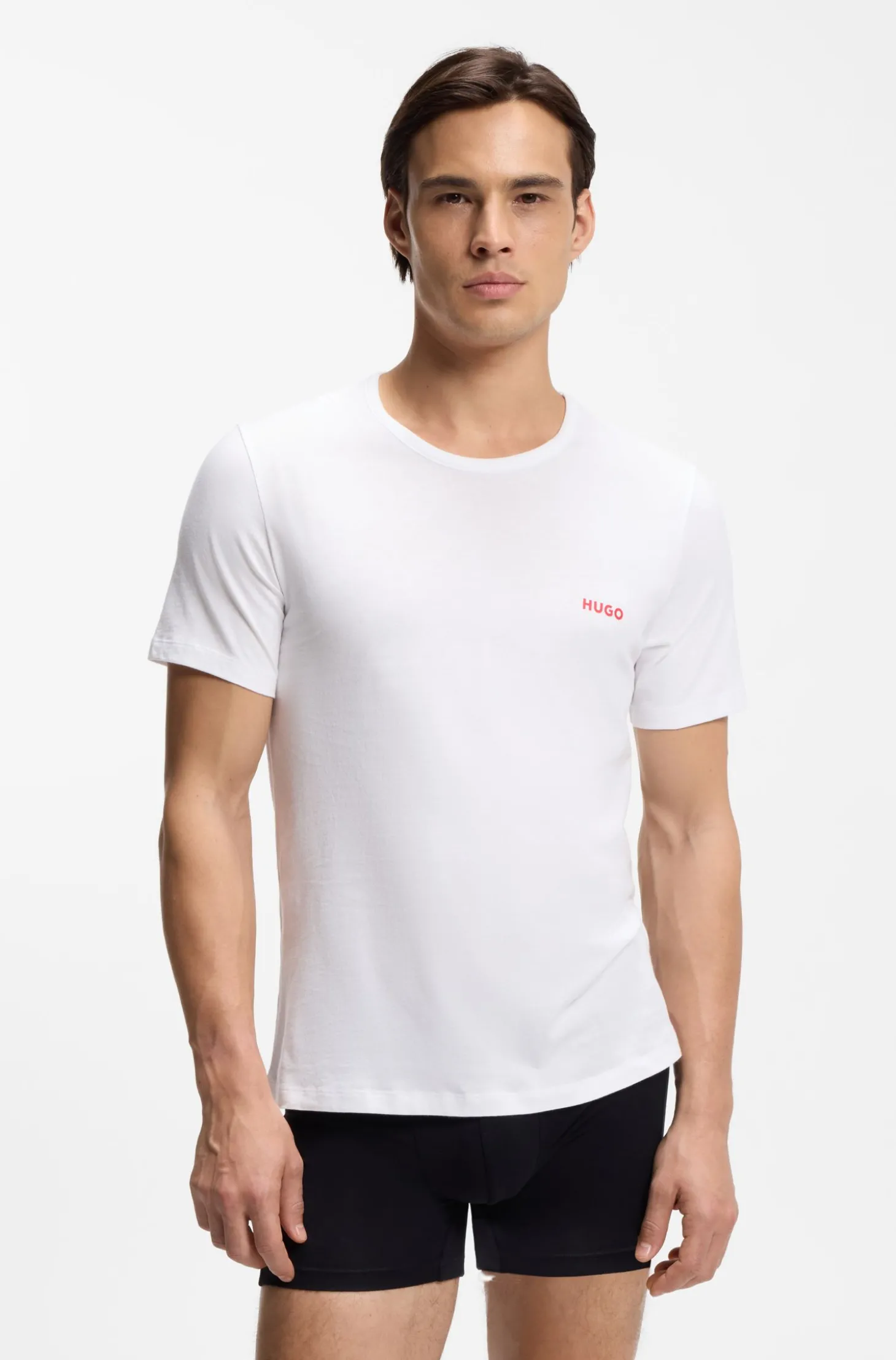 Dreierpack T-Shirts aus Baumwolle mit Logo-Print
