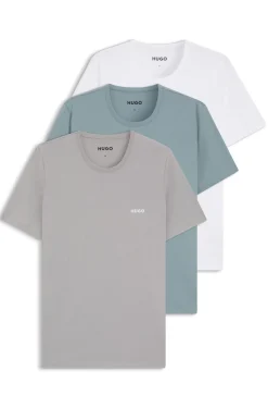 Dreierpack T-Shirts aus Baumwolle mit Logo-Print
