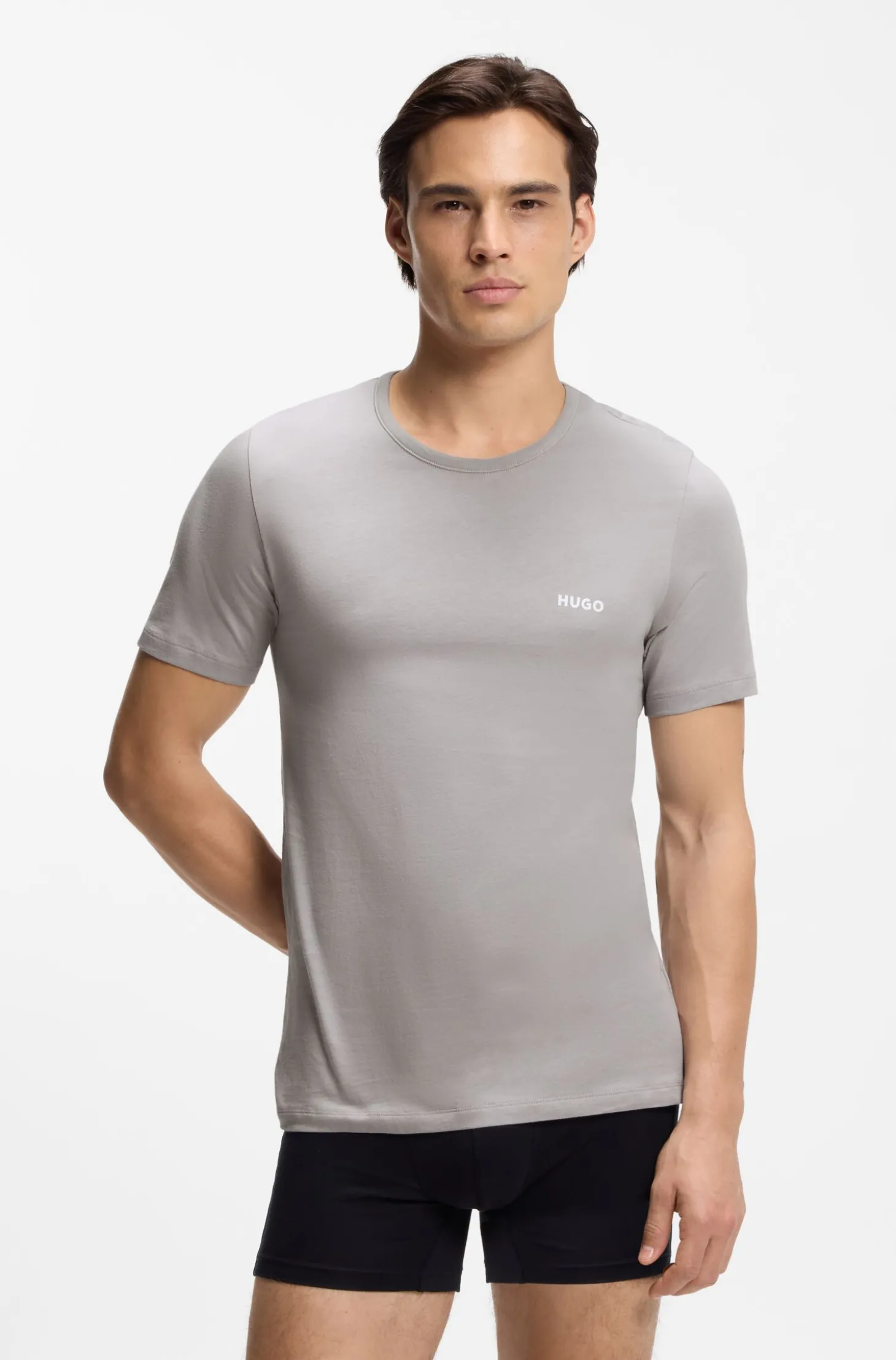 Dreierpack T-Shirts aus Baumwolle mit Logo-Print
