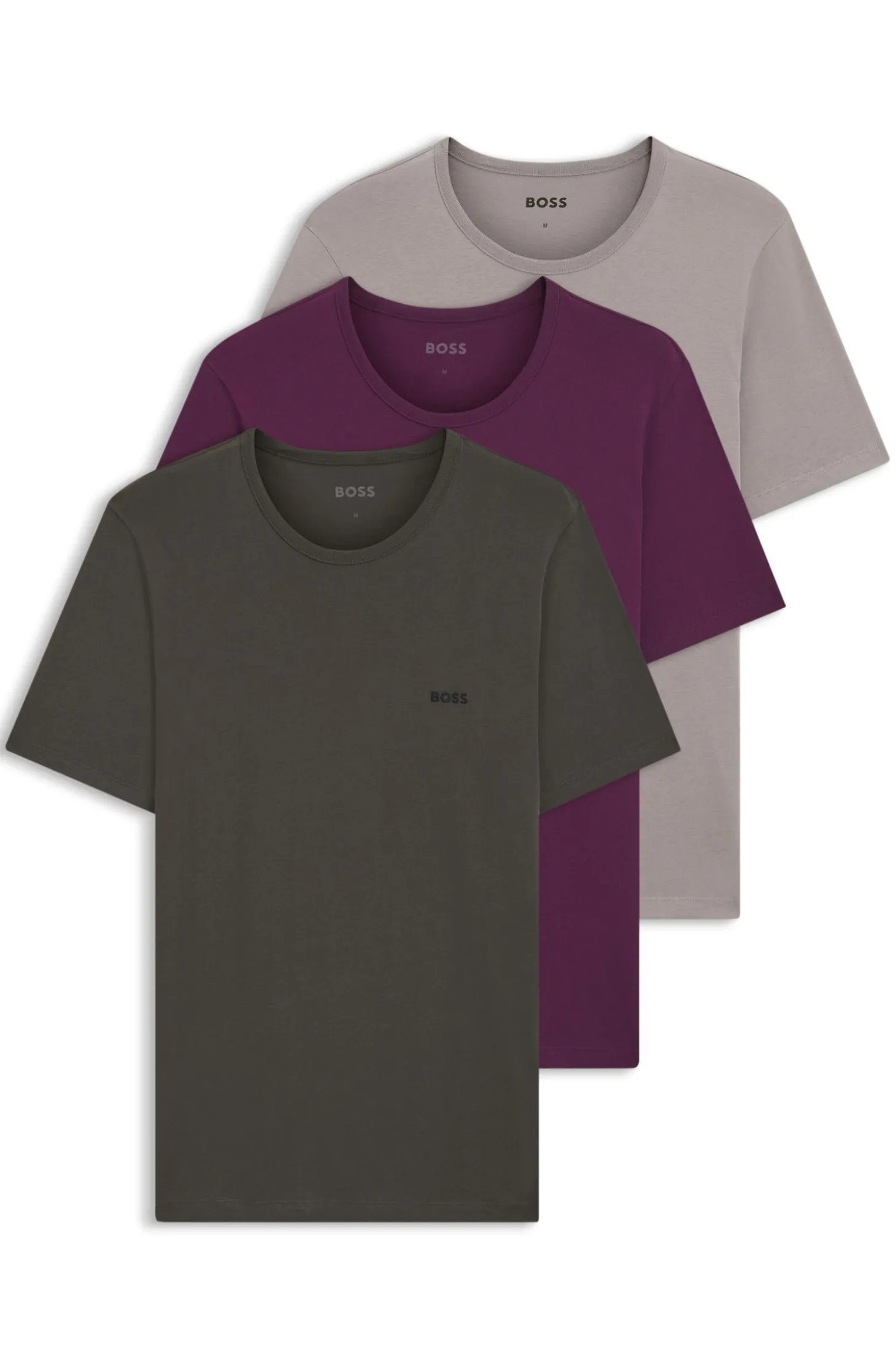 Dreierpack T-Shirts aus Baumwolle