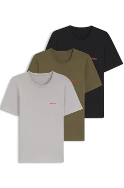 Dreierpack T-Shirts aus Baumwolle mit Logo-Print
