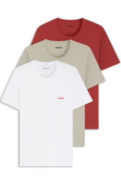 Dreierpack T-Shirts aus Baumwolle mit Logo-Print