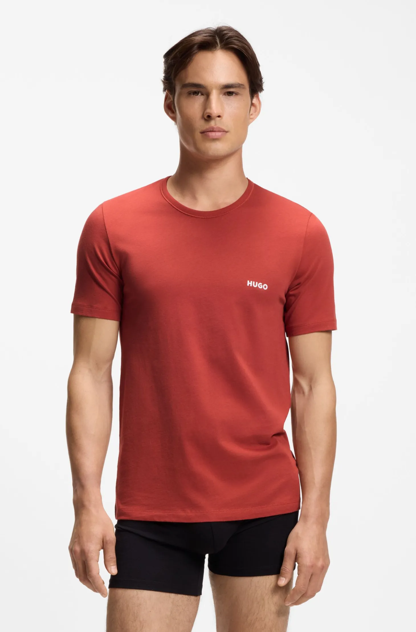 Dreierpack T-Shirts aus Baumwolle mit Logo-Print