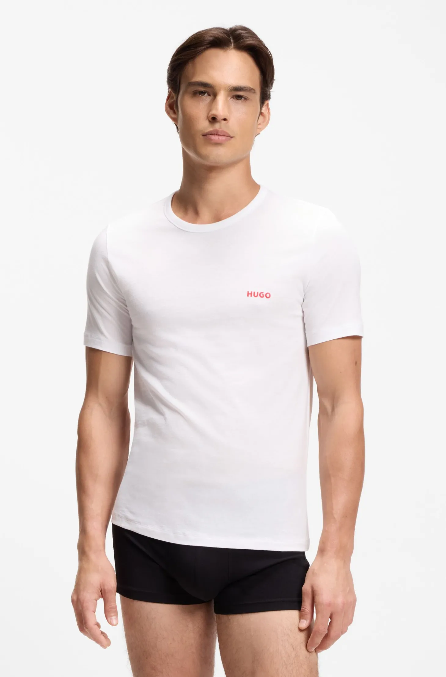Dreierpack T-Shirts aus Baumwolle mit Logo-Print
