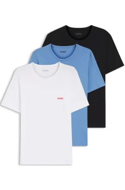 Dreierpack T-Shirts aus Baumwolle mit Logo-Print