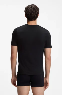 Dreierpack T-Shirts mit V-Ausschnitt aus Baumwolle
