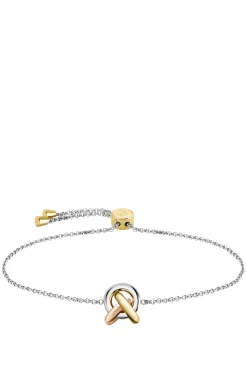 Dreifarbiges Armband im Knoten-Design