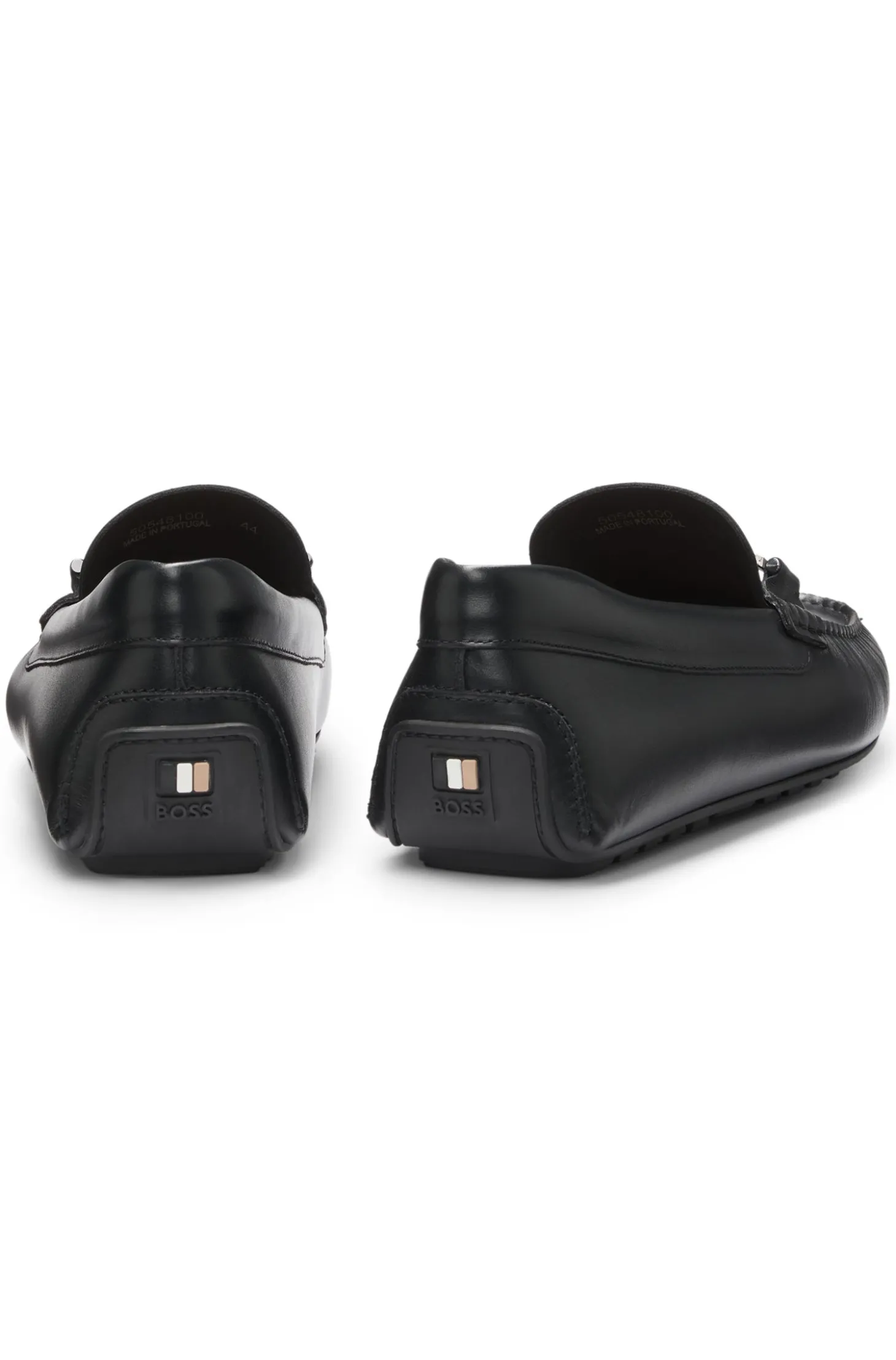 Driver-Schuhe aus Nappaleder mit Logo-Hardware