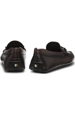 Driver-Schuhe aus Nappaleder mit Logo-Hardware
