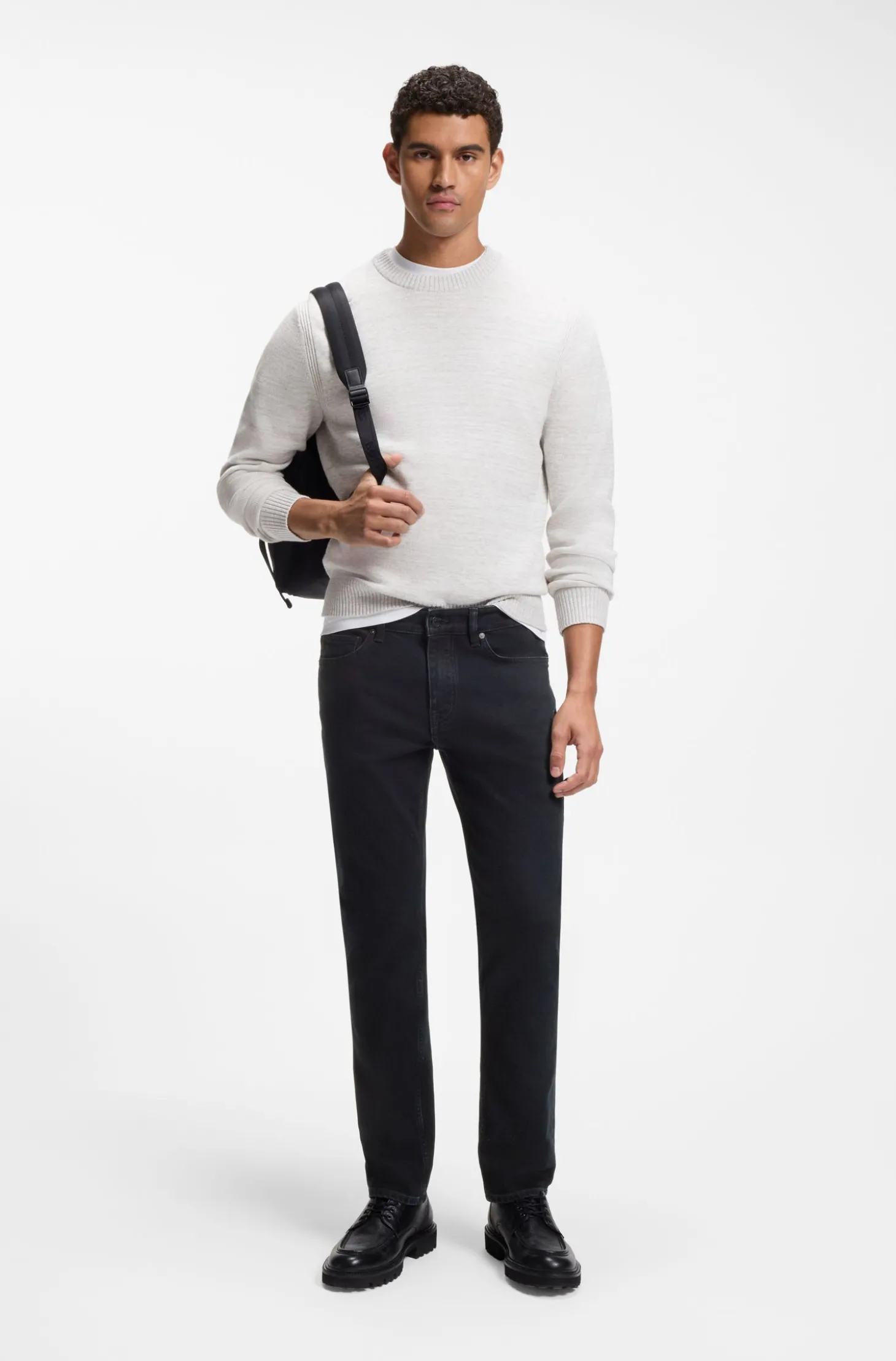 Dunkelblaue Slim-Fit Jeans aus bequemem Stretch-Denim