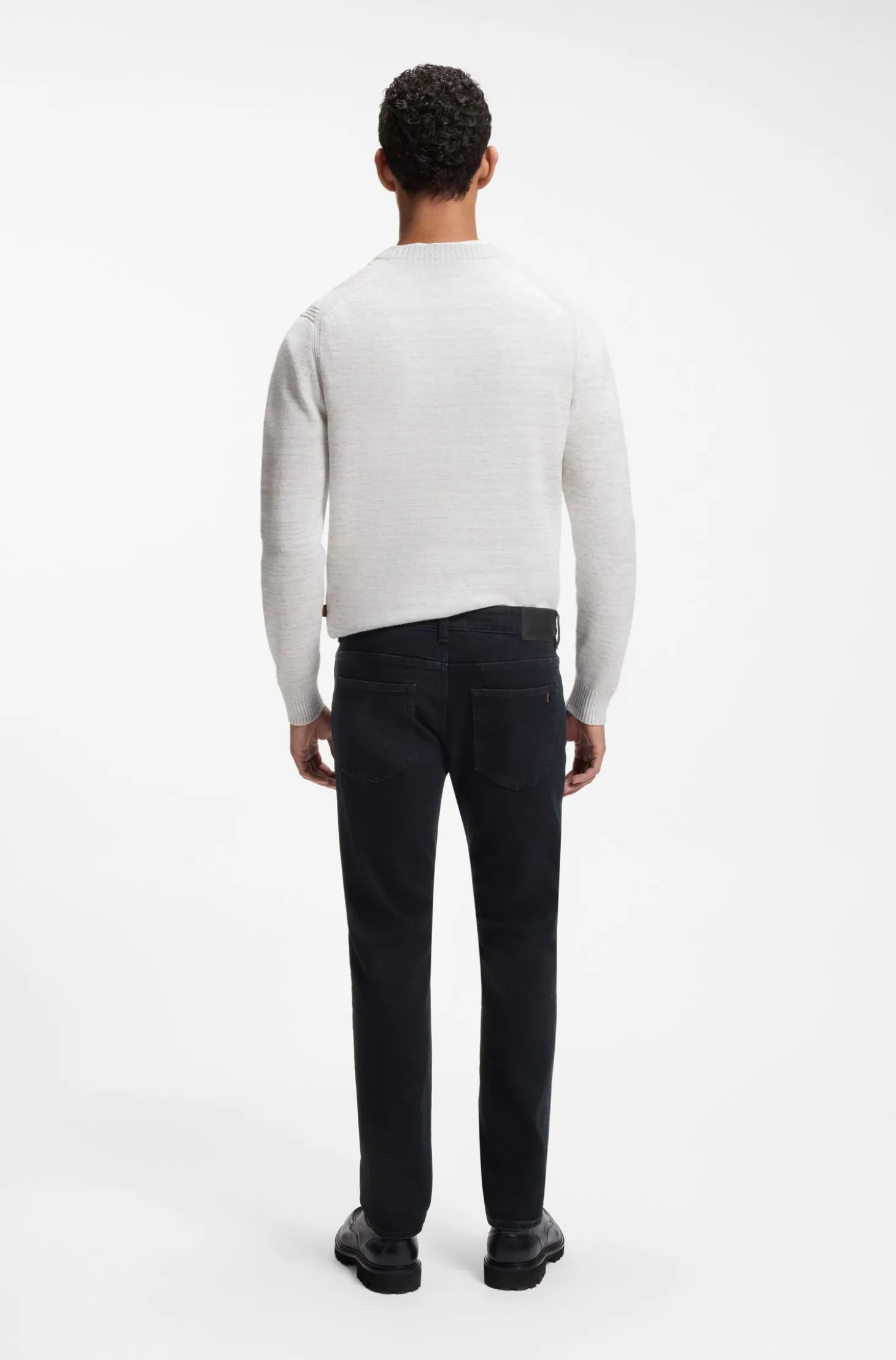 Dunkelblaue Slim-Fit Jeans aus bequemem Stretch-Denim