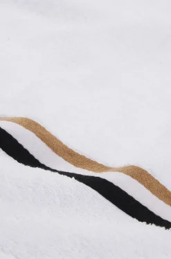 Duschtuch aus Baumwolle mit Signature-Streifen am Rand