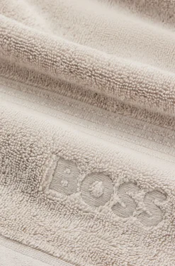 Duschtuch aus Baumwolle mit tonaler Logo-Stickerei