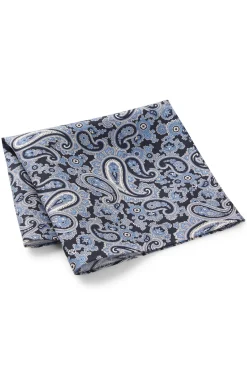 Einstecktuch aus reiner Seide mit Paisley-Print
