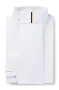 Einteiliger Reitsport-Plastron mit charakteristischem Streifen