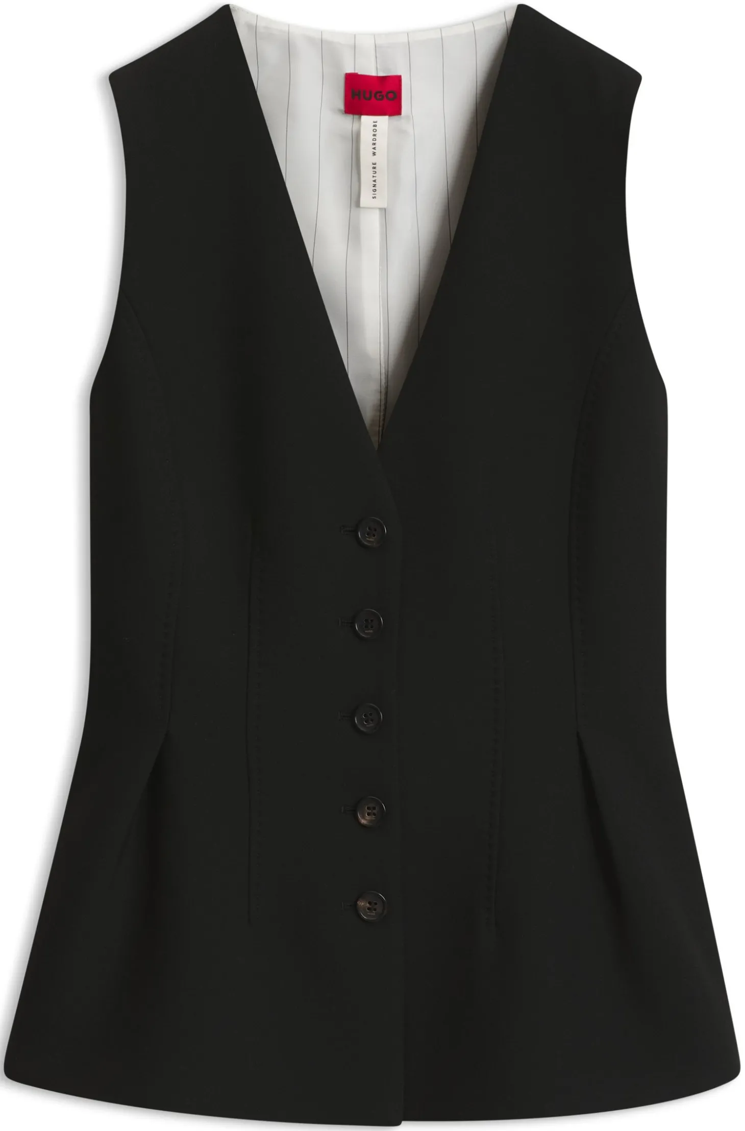 Elegant geschnittene Weste mit Schößchen
